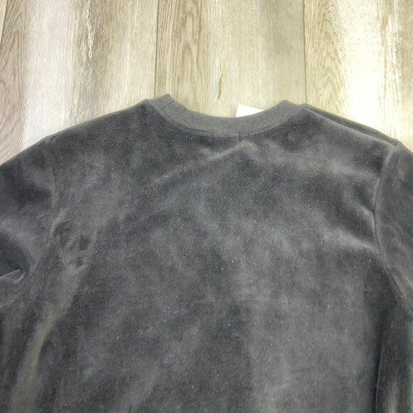 Kenzo Paris Sweater Womens Medium Black Pullover Embroidered Tiger Soft Velour - Picture 8 of 9